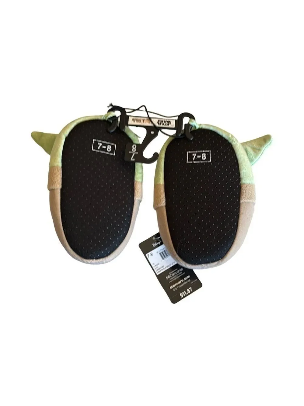 Star Wars Yoda Kids Plush Slippers NWT (3 for $12 item)